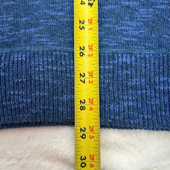 Peter Millar Men's Cotton/Cashmere Blend Crewneck Sweater Size L Heathered Blue - Picture 7 of 8